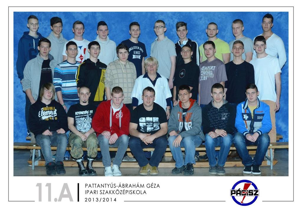 11.A Osztályfőnök: Márton Csabáné Balázs Bence Bankó Patrik Bély Dániel Bodor Dávid Csalogány Zsolt Ferencz Márk Galvácsi Roland Horváth László Horváth Péter Király Bence Kirchner Benjamin Kovács