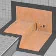 / szett P (készlet) 0,1 KERECK 135 FI2 19,22 10 Schlüter -KERDI-KERS A Schlüter-KERDI-KERS készre hegesztett szigetelőlemez-idomok a padlószintbe süllyesztett,