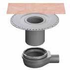 Vízelvezetés Schlüter -KERDI-DRAIN Külső terek vízszintes lefolyó bűzelzáró nélkül padlóösszefolyó készlet rács-/keret készlet 10 x 10 cm Design 1, nemesacél, csavarokkal Design 1, V4A minőségű