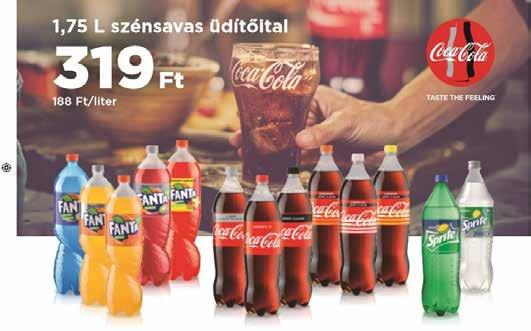 COCA-COLA ZERO LEMON 0,33 l COCA-COLA 0,33 l 159 Ft 159 Ft 3705 Ft 3816 Ft 3705 Ft 3816 Ft