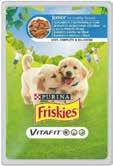 Csirke-marhahús Lazac-tonhal FELIX FANTASTIC DUO 4x100 g FRISKIES JUNIOR