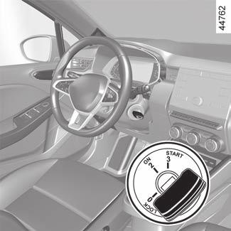 A motor beindítása és leállítása: kulccsal rendelkező gépjármű A motor beindítása Az indításhoz: Automata sebességváltóval felszerelt gépkocsik esetén állítsa a kart P helyzetbe.