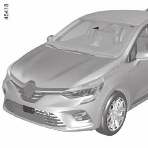 A követési távolságra figyelmeztető rendszer (1/4) 1 A funkció akkor van bekapcsolva, ha a gépkocsi körülbelül 30 km/h és 200 km/h közötti sebességgel halad.