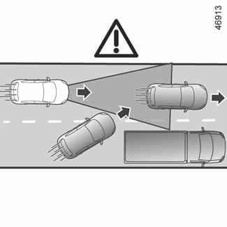 stop and go adaptív sebességtartó (9/13) G A rendszer működésének korlátai Járműészlelés A rendszer csak olyan járműveket (autókat, teherautókat, motorkerékpárokat) észlel,