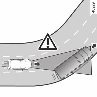 stop and go adaptív sebességtartó (10/13) K L M Járművek észlelése szomszédos sávokban A rendszer felismeri a szomszédos sávban közlekedő járműveket: kanyarba való belépéskor