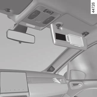 GYERMEKEK BIZTONSÁGA: első utasoldali airbag kikapcsolása, bekapcsolása (2/3) 3 A A A műszerfalon található jelölések és az utasoldali napellenző