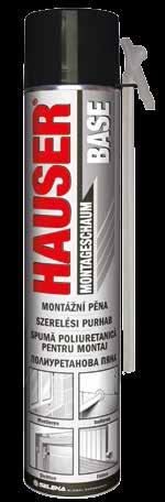 HAUSER HAUSER HAUSER PRO Pisztotyhab BASE Purhab Téli PRO Téli Pisztolyhab Használatkész pisztolyhab, mely tökéletes hang- és hőszigetelést biztosít, valamint kíválóan tapad a legtöbbet használt