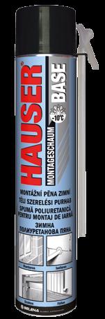 HAUSER Téli BASE Téli Purhab HAUSER Univerzális Szilikon HAUSER Szaniter Szilikon Használatkész téli purhab, mely tökéletes hang- és hőszigetelést biztosít, valamint kíválóan tapad a legtöbbet