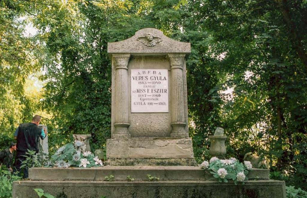 SÍRHELYSZÁM: 45. FELIRAT: ABFRA. Veres Gyula 1883-1949.