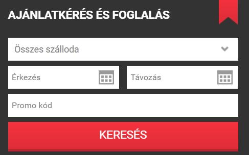 Online foglalás az oldal Ajánlatkérés és foglalás ablakában történhet a kért