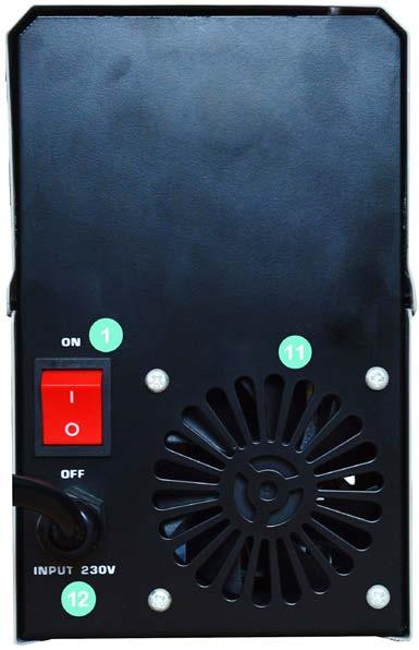 átmérője Szigeteltségi osztály Hűtése Súly Méret 230V ± 10%; 50/60 Hz 16 A lomha 51 V 30 130 A 130