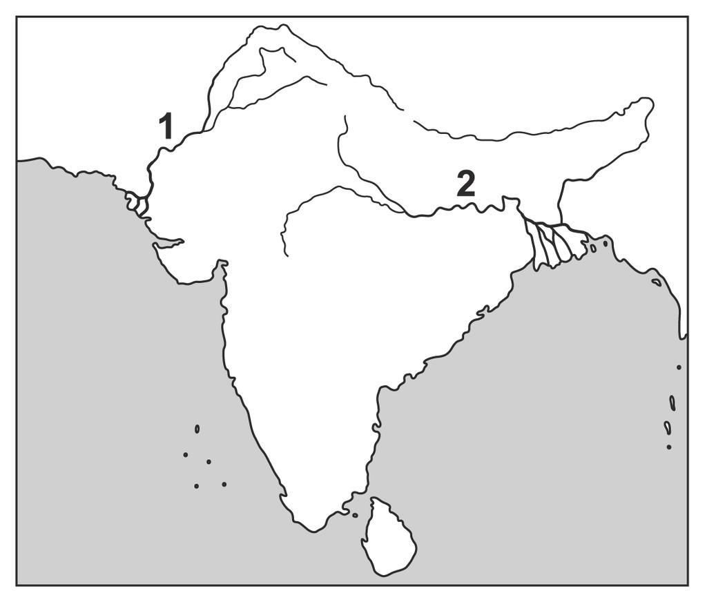 13. A Távol-Kelet: India és Kína 1. Az ó ko r i In d i a 1. 1. Indus 2. Gangesz 2.