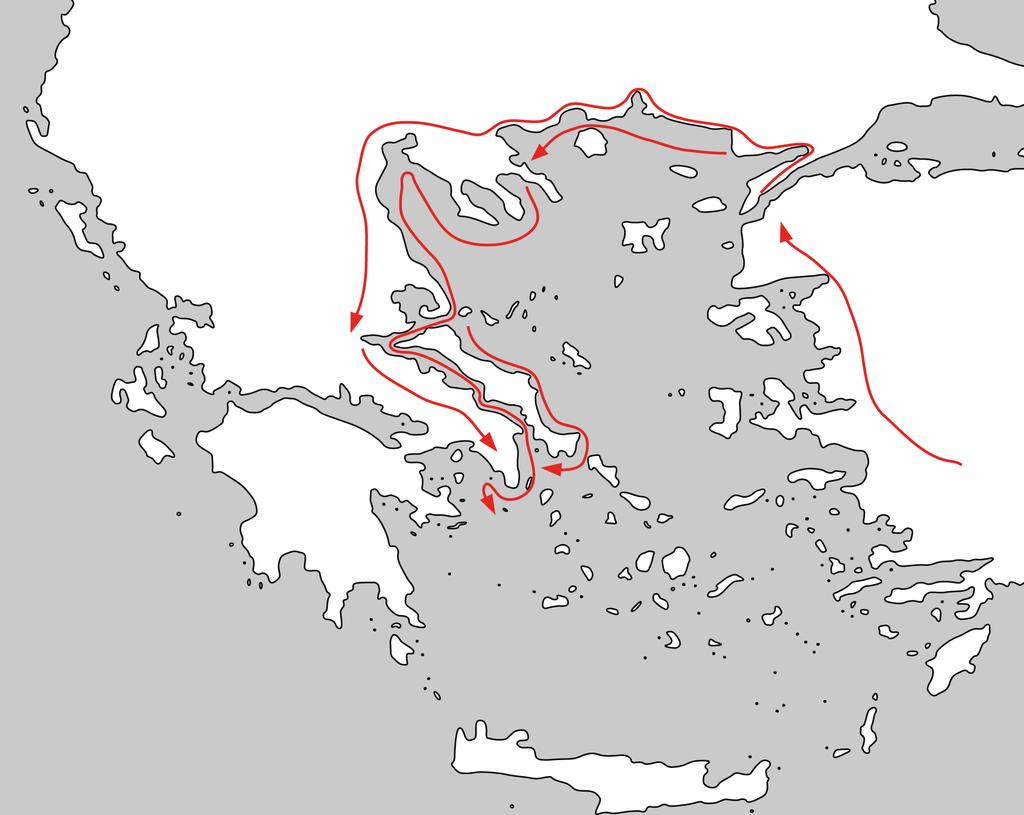 22. A perzsák újabb támadása 1. 1 2 3 2. Személyes oka: méltónak lenni az elődeihez, dicsőség szerzése, bosszúállás A Perzsa Birodalom céljai: 1. a perzsák hatalmának bővítése 2.