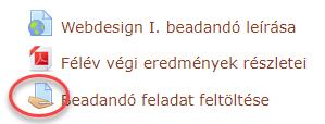 3. Beadandó feltöltése az e-learning felületre 5.