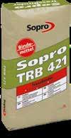 Átszivárogtató- és burkolóhabarcsok Átszivárogtató- és burkolóhabarcsok TRB 421 Trassz cement TrassBinder DIN Európai szabvány CT-C35-F5 EN eredeti 1 3813 Trassz ter m észetes * ** DIN Európai