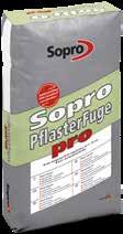 A Sopro PflasterFuge pro rendkívül szilárd, kiváló a tapadása, csekély a vízfelvétele és felülete természetes, szép látványt nyújt.