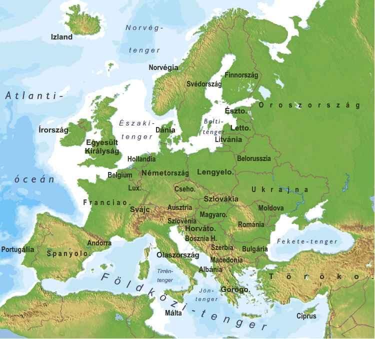 Dél Európa elhelyezkedése A