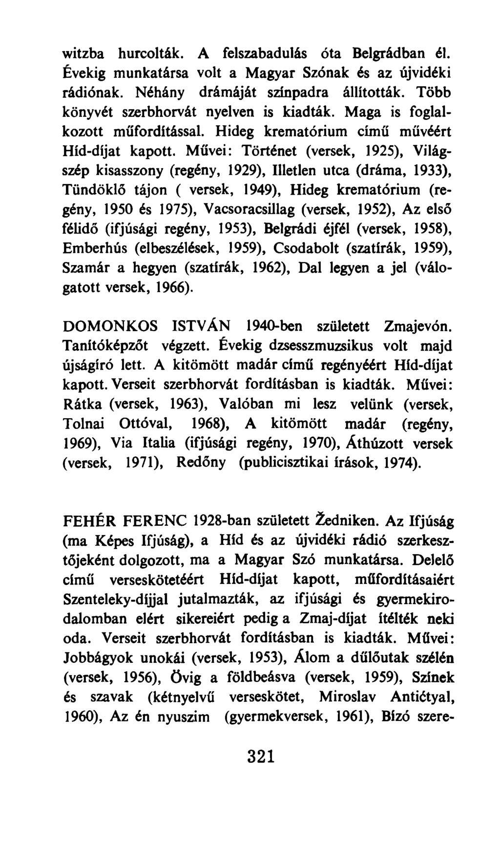 mmmm ÉS SZÁRNY Jugoszláviai magyar költők - PDF Ingyenes letöltés