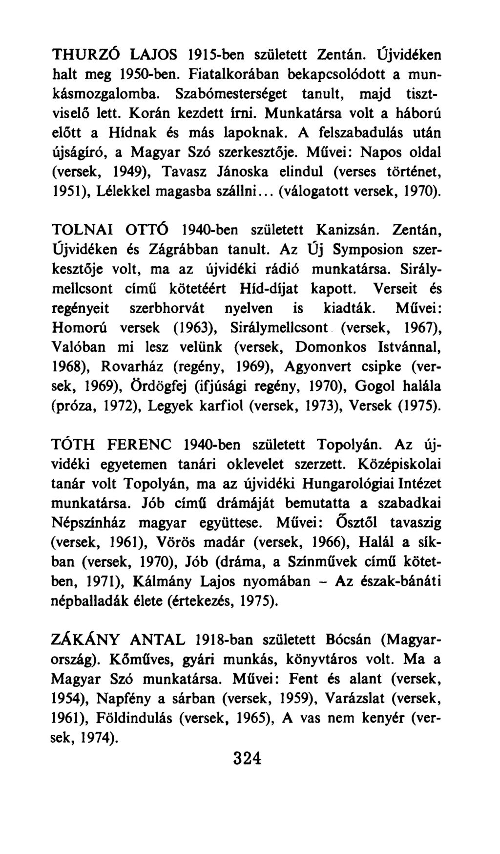 mmmm ÉS SZÁRNY Jugoszláviai magyar költők - PDF Ingyenes letöltés