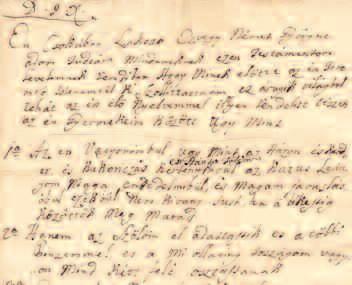 Özvegy Németh Györgyné végrendelete, 1784 ez árnyék világbul tehát az én élô