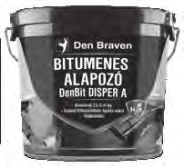 4,5 kg (oldószeres) 1163543 6119 1359,8/kg 9 kg (oldószeres) 1163544 9660 1073,3/kg DENBIT DK-ATN BITUMENES VÍZSZIGETELÉS (OLDÓSZERES) Szintetikus gumival módosított bitumenes anyagok diszperziós