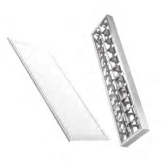 LED csőhöz szerelt 2x36W, DP tükör delux (DEL1496) DEL1357 delux LED PANEL 1195x295x8mm, 48W, 3400Lm, 100-240V, 4000K, 85 fok,