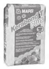 nyitott idővel. Használatával a burkolólapok teljes hátoldali fedettsége könnyen biztosítható. Anyagszükséglet: 2-5 kg/m 2.