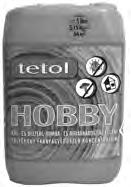 1 l 1016615 4590 5 l 1016616 17890 3578/l TETOL FB OLDAT 6 l 1008638 2390 398,3/kg 12 l 1008637 4500 375/kg 60 l 1008636 15100 251,7/kg TETOL HOBBY Kül- és beltéri, gomba- és