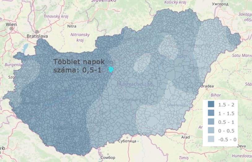 1.3.2.1 Villámárvíz, elöntések A klímamodellek szerint várhatóan növekedni fog a hirtelen lezúduló nagy mennyiségű esőzések száma, míg a csapadékmennyiség éves szinten csökkenni fog.