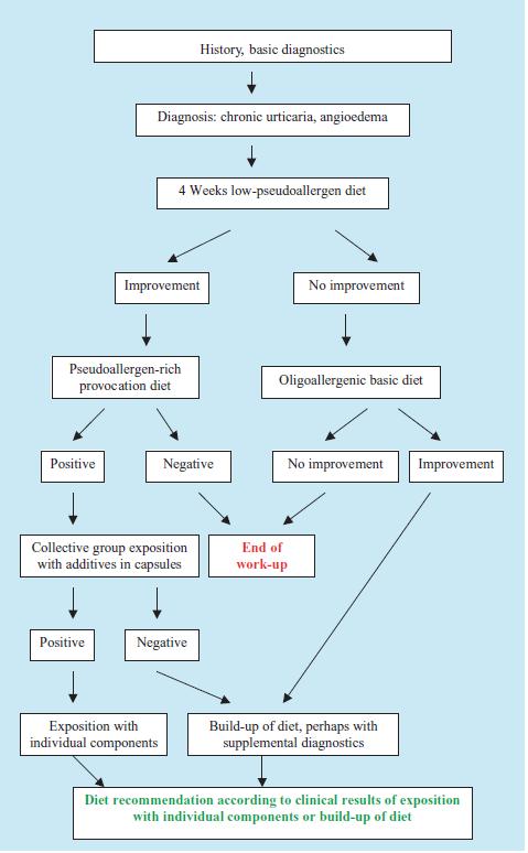 Pszeudoallergiás reakciók diagnosztizálása A klinikai képen, az időbeli lefolyáson és az eliminációs diétára és a provokációs tesztekre adott válaszokon alapul.