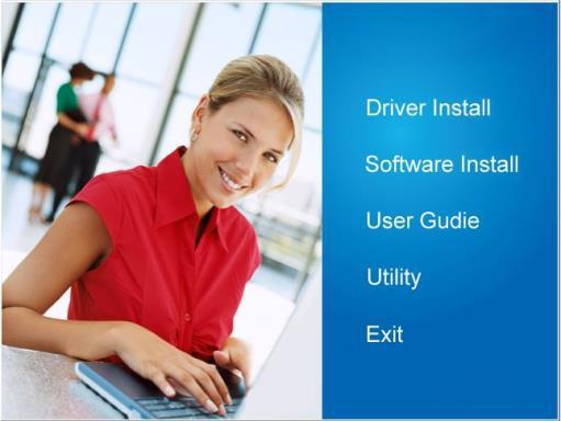 kattintson a Driver Install opcióra, majd kattintson minden Next gombra a sikeres telepítésről ez