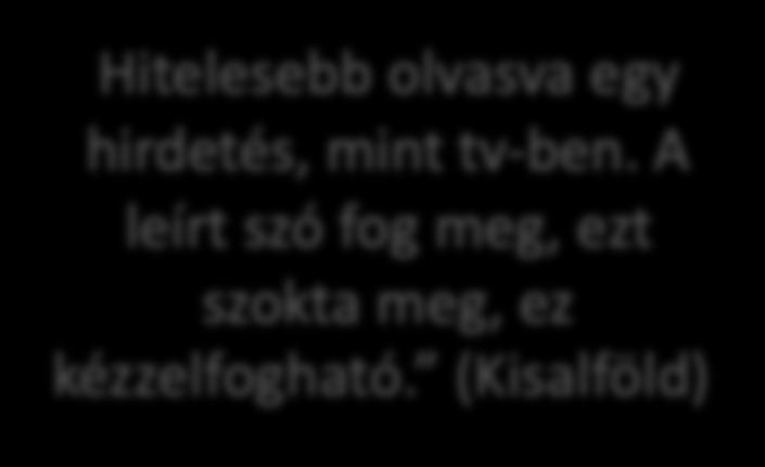 HIRDETÉSEK MEGÍTÉLÉSE A NYOMTATOTT SAJTÓBAN Hitelesebb olvasva