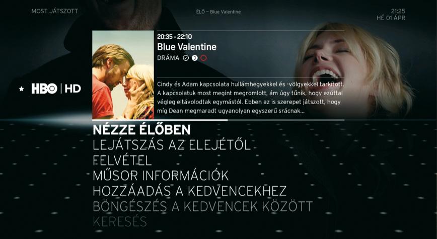 A műsorújság ikonjai: Felvétel folyamatban Felvétel ütemezve Az adott műsor korosztály besorolása Műsorvisszanézővel elérhető műsor Már megtekintett műsor Kedvenc csatornák Ebben a menüpontban a