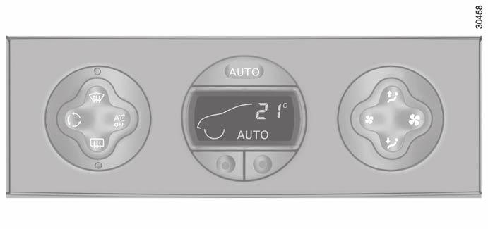 AUTOMATA LÉGKONDICIONÁLÁS (2/6) Automata üzemmód Nyomja meg a gombot 3. Az AUTO kijelzés jelenik meg a kijelzőn 4.