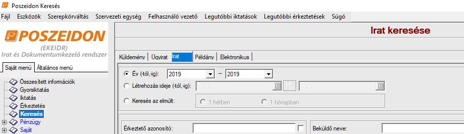 a keresési feltételeinket.