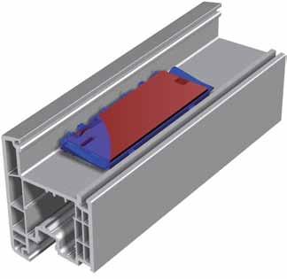 Üvegezőbetétek GLAS-TEC GFE Az üvegezőbetétek kiegyenlítik a profil szinteltéréseit és sík felületet biztosítanak Üvegezőék Üvegezőbetét Az üvegezőbetéteknek nem szabad érintkezniük a hőszigetelt