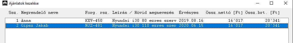 Itt állíthatjuk be azt is, ha a vevő kap kedvezményt akár a beépítésre kerülő alkatrészekből, akár a munkadíjakból. Adjuk meg az ajánlat devizanemét (alapértelmezetten HUF).