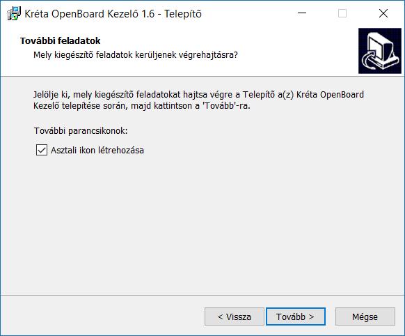 A folytatáshoz kattintson a Tovább gombra. 4.