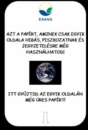 Az egyik oldalon rontott iratot külön gyűjtjük és vázlatnak, piszkozatnak újrahasználjuk.