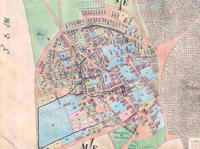 A Kapyak ősi kúriája A tállyai Maillot-Kastély 119 6. kép Tállya Kamarai térképe (1783). Forrás: MOL S 11-159:1. Fig. 6. Chambers map of Tállya (1783). Source: MOL S 11-159:1.