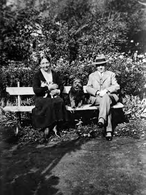 Mária Bartóky on the terrace of her family house in Torna.