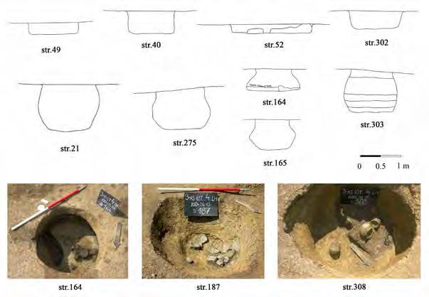 Settlement and graves from Hernádvécse (NE-Hungary) in the 5 th century AD 61 Fig. 10 Hernádvécse Nagy rét site 4. Pottery kiln str.161 10. kép Hernádvécse Nag y rét, 4. lh. Str.