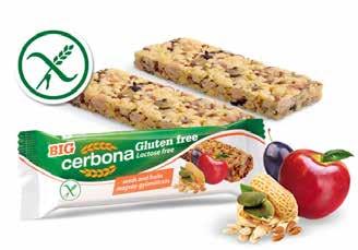 Magvas-gyümölcsös Étcsoki-málnás Feketeribizli CERBONA ZABSZELETEK 50 g CERBONA SZELETEK 20 g