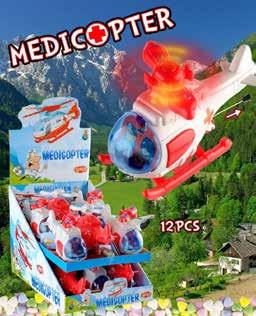 MEDICOPTER Vegyes ízű cukorkák POLICE JEEP