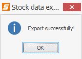 ábra Sikeres export Kattintson az OK (OK) gombra.
