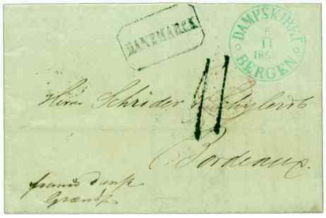 Georg Størmer, Oslo (Übersetzung aus dem Englischen Jürgen Herbst) Störung der norwegischen Post im Herbst 1855 Einführung Norwegen hatte im Laufe der Jahrhunderte einen erheblichen Handel mit den