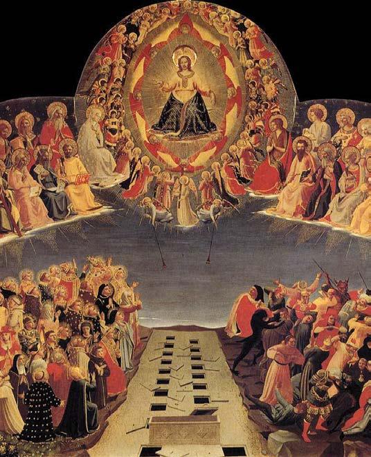 Alonso Cano: Szent János evangélista látomása Jeruzsálemről (1636 37) Fra Angelico: Az utolsó ítélet (részlet, 1431) Az új ég és az új föld reménye: Az idők végén Isten országa el fogja érni a maga