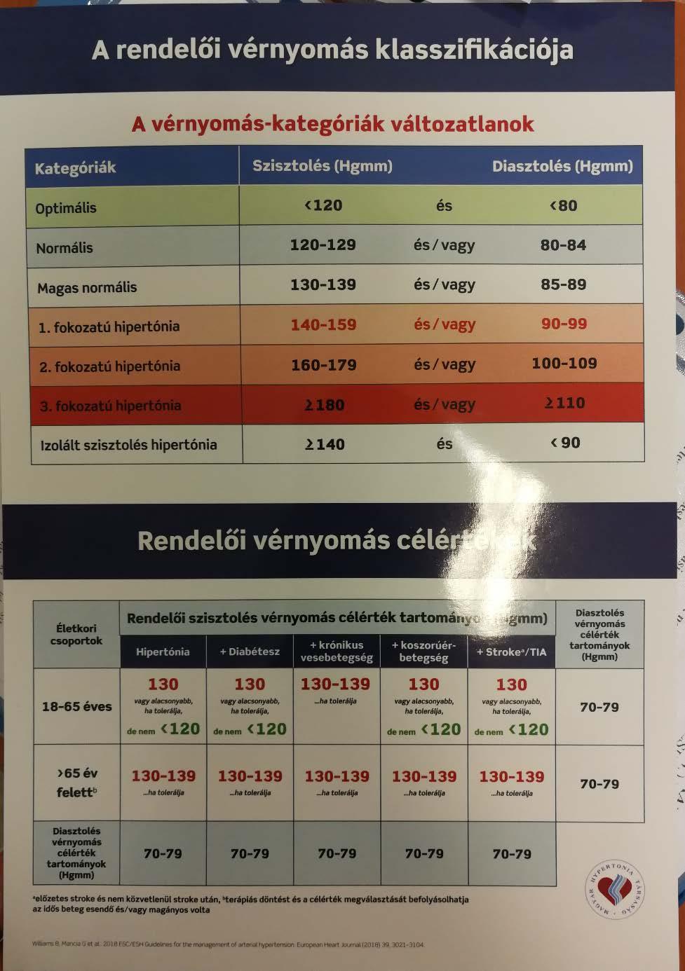 Hypertónia Magas vérnyomás határértéke: Amerika:130/80 Hgmm Európa: