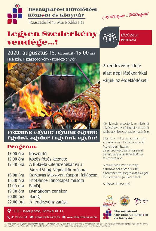 Programok 7. 2020. augusztus 13. Szombat esti tánc a dombon A Nyáresti korzó rendezvénysorozat keretében szombat este a Hajdú téri szánkózó domb mellett muzsikált a miskolci Agyagbanda.
