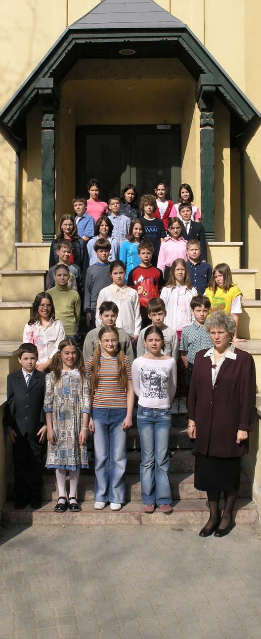 Osztályfõnök: Studinger Józsefné, magyar nyelv és irodalom 5.